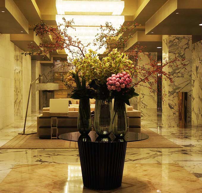 金臣别墅会所花艺装饰