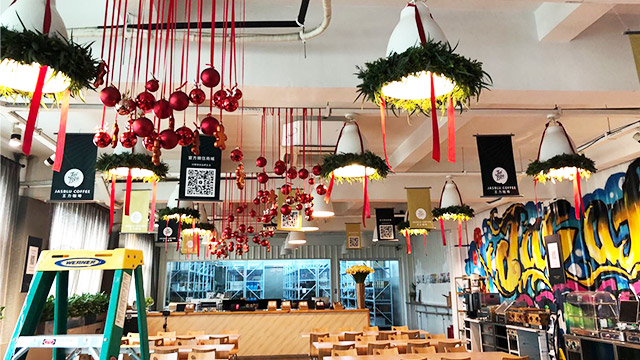 王力圣诞节主题氛围布置