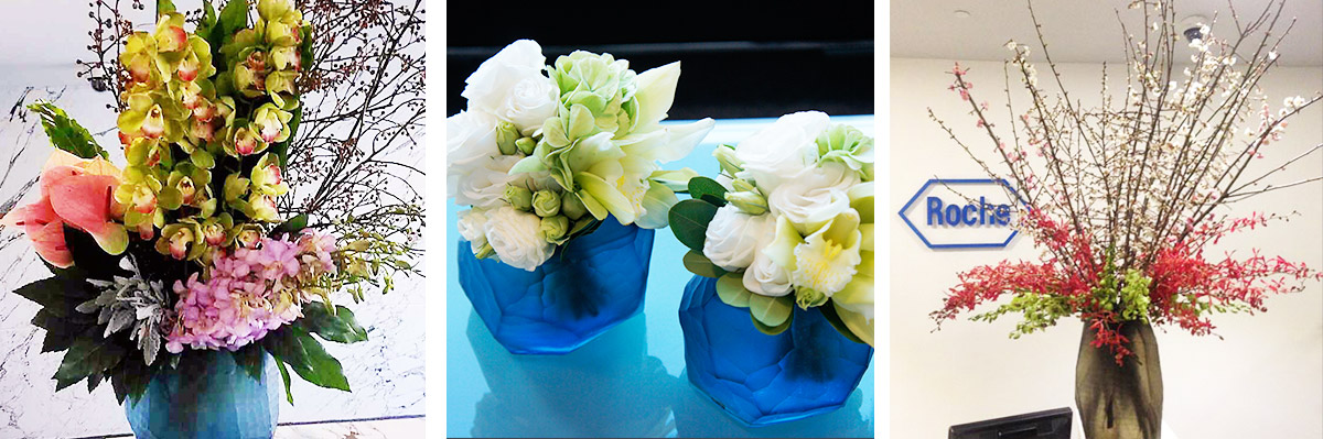 Roche总部固定插花