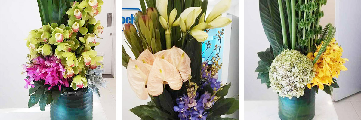 Roche总部固定插花