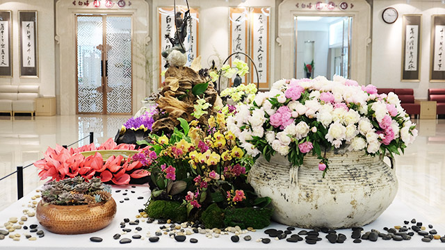 大觉寺花展花艺设计