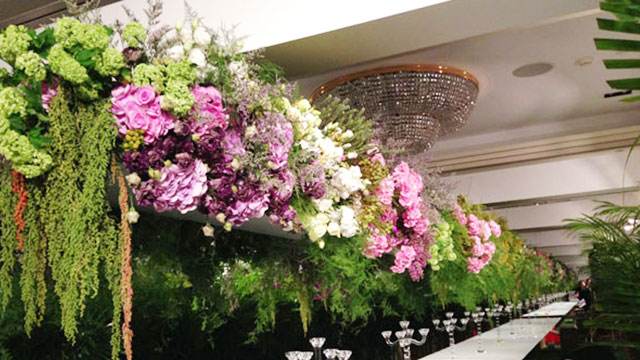 Landmark品牌晚宴花艺设计