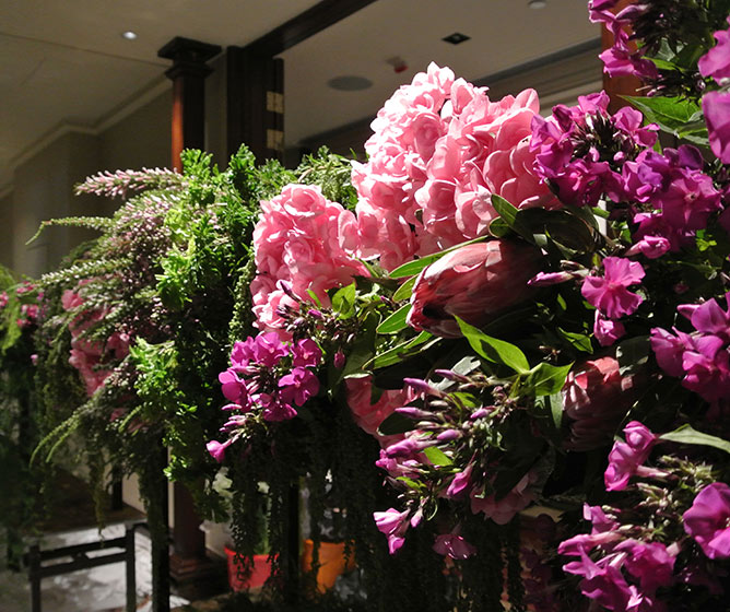 Landmark品牌晚宴花艺设计