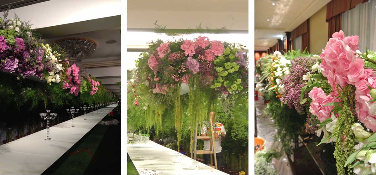 Landmark品牌晚宴花艺设计